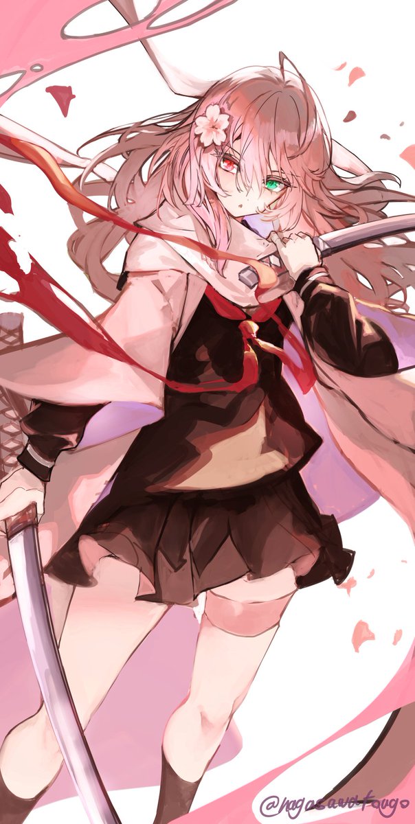 「桜剣士ちゃん #オリジナルイラスト」|ナガサワ トウゴのイラスト