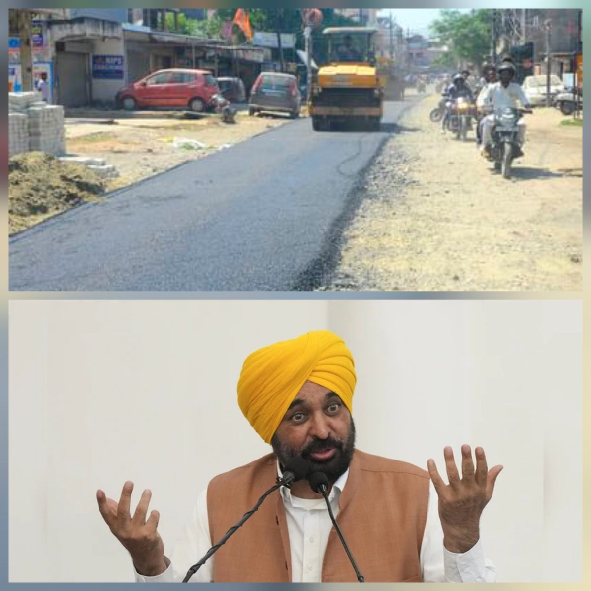 🚧 Punjab’s Mega Road Plan
Punjab Govt has announced a ₹16,209 crore project to build 44,920 km of roads across the state. 🛣️
The work will be completed by end of next year with strict maintenance rules. ✔️✨