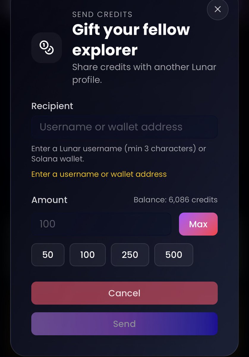 LunardollzNft's tweet image. ☄️ LunarVerse Rewards hub now active, LunarVerse Loots now active 

✅ Juicy new lunar loot features: 

🔁 Gift your friends and community members loot credits directly through your profile pages 
🔁 Flex your awesome loot wins on X 
🔁 Brand new credit purchase system (will be…