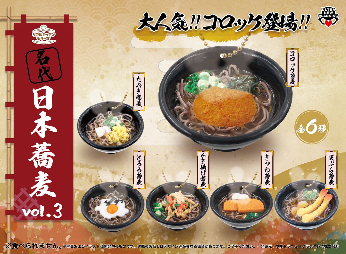 🍜新商品のお知らせ✨

リアルキッチンシリーズ 名代日本蕎麦vol.3

人気シリーズ第三弾！
全6種ラインナップにて登場です！

✨本日より順次入荷🍤

#リアルキッチンシリーズ