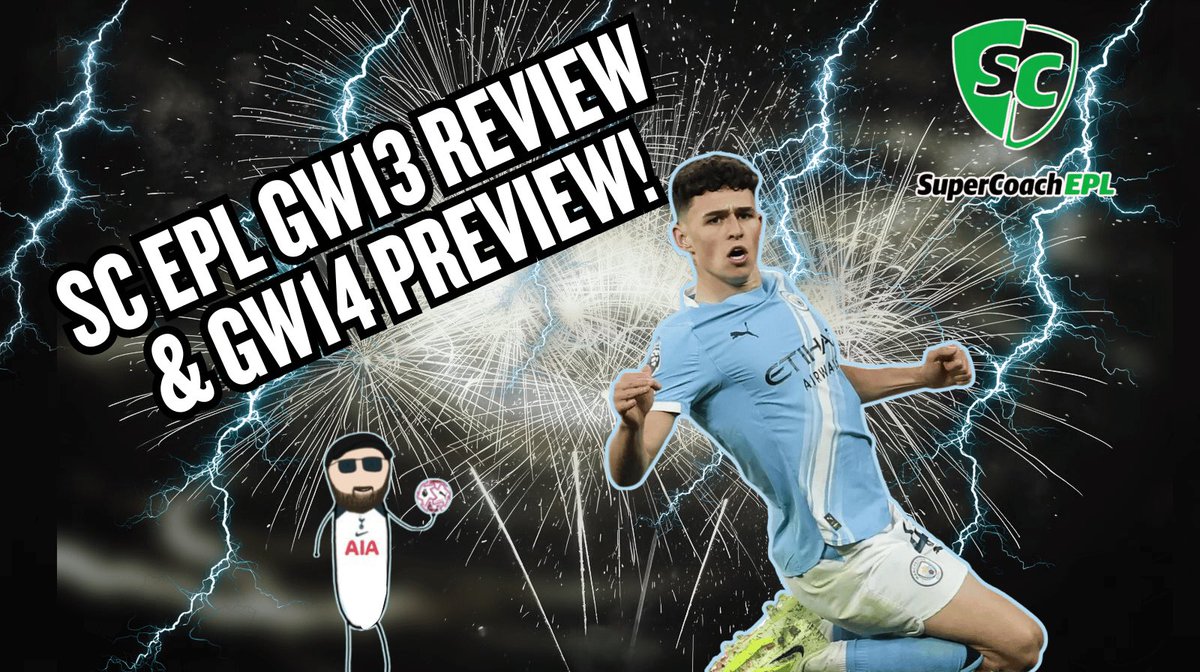 🔔 NEW 🎥 🔔 

Join me as I run through my #SuperCoachEPL GW13 review &amp; GW14 preview 👀 

- Vice Captaincy &amp; Captaincy 🧢 
- Formations ♻️ 
- Fixtures ✍️
- RANK CLIMB! ⬆️

#SuperCoach #EPL 
As always if you enjoy the content make sure to subscribe! 🤝
🔗 👇