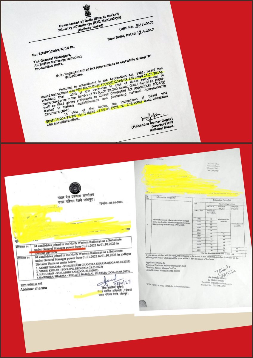 Praveen37199940's tweet photo. Why is the ICF&amp;SR CCAA not absorbed in Railways from 1998 batch whenboth GM had power underRBE No.136/2004 up to 2016?
After implementing a new policy in 2017. How does CR&amp;NWR CCAA Direct recruit in railway till 2020&amp;2023?
Why NCSC,NCST,NCBC,Railway Union ignoring TamilNadu CCAA. https://t.co/QrGLUmF58D