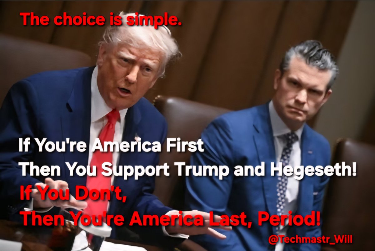 techmastr_will's tweet image. There is only one choice if you are America First, Period!