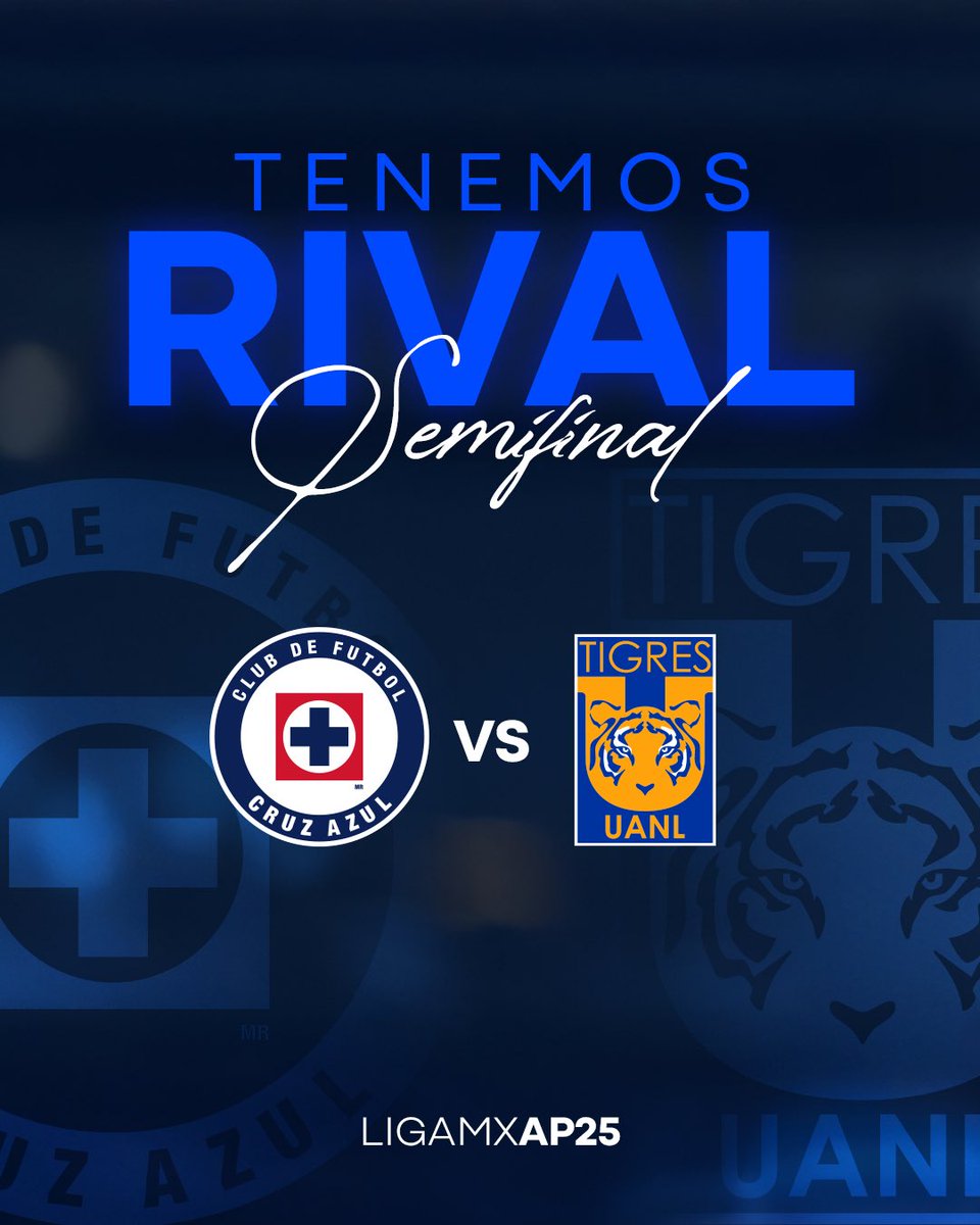 Nuestro rival en semifinales:

👉🏻 Tigres