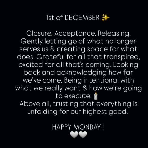 Good Morning. Happy Monday. ❤️