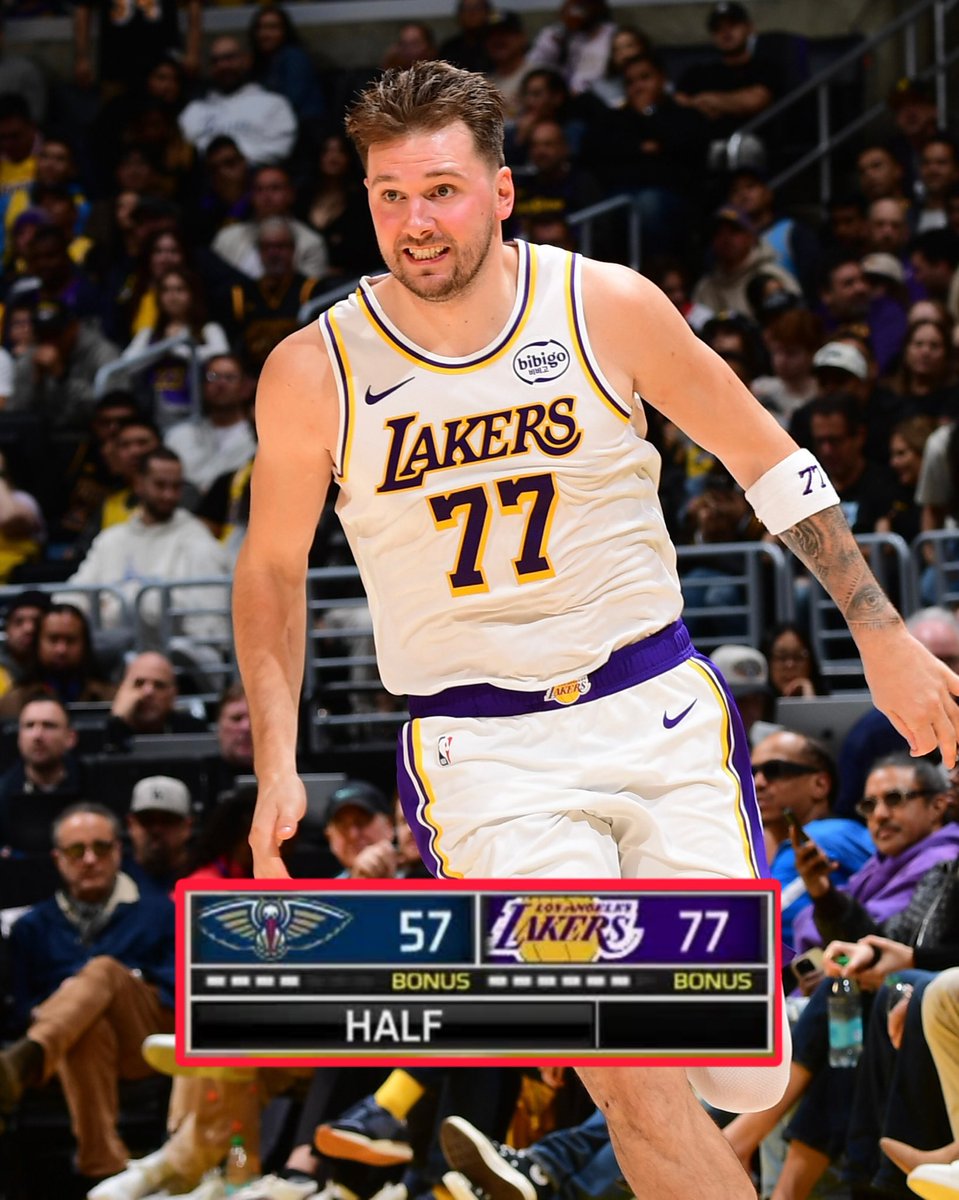 Lakers put up 77 points in the FIRST HALF 😳🔥

Luka now has the most 20-pt quarters since tracking began in 1996-97 🪄 