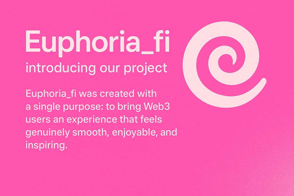 pakgiin_vp_059's tweet image. Euphoria_fi was created with a single purpose: to bring Web3 users an experience that feels genuinely smooth, enjoyable, and inspiring. In a space where blockchain is becoming increasingly complex, Euphoria takes a different path
@Euphoria_fi
@NathanWorsley_
@gmcaseycraig