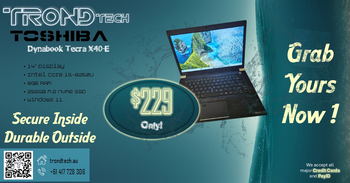 Computer_pc's tweet image. #TecraX40E  
#DynabookSale  
#ToshibaTecra  
#TecraX40  
#DynabookDeals
#bargainlaptop
