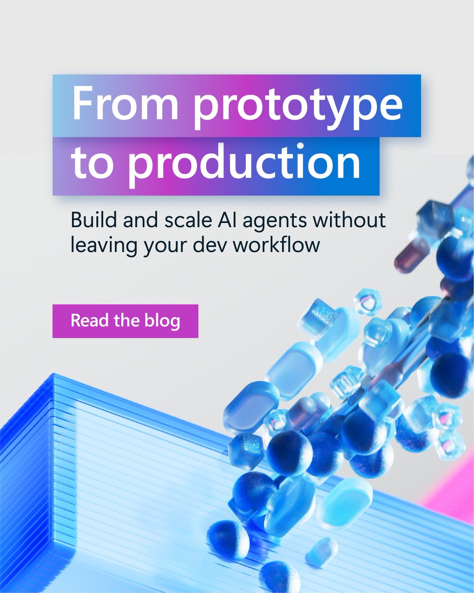 msdevUK's tweet image. With rapid agent development, developers need platforms that meet them where they are.

Learn how Azure AI Foundry can help you scale faster: msft.it/6010tkOfC