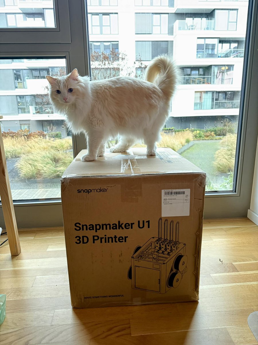 snapmaker's tweet image. People: #SnapmakerU1 is here! 😍
Pet: Mine now. 🐶🐱

📷 Credit to our users: Petr Stepchenko, Adrian Uciński, Donald Velkey, and Angie Cdv
🛒 Get Your U1: bit.ly/3W4Ooyb

#Snapmaker #3dprinter #3dprinting #cat #dog #DIY #Maker