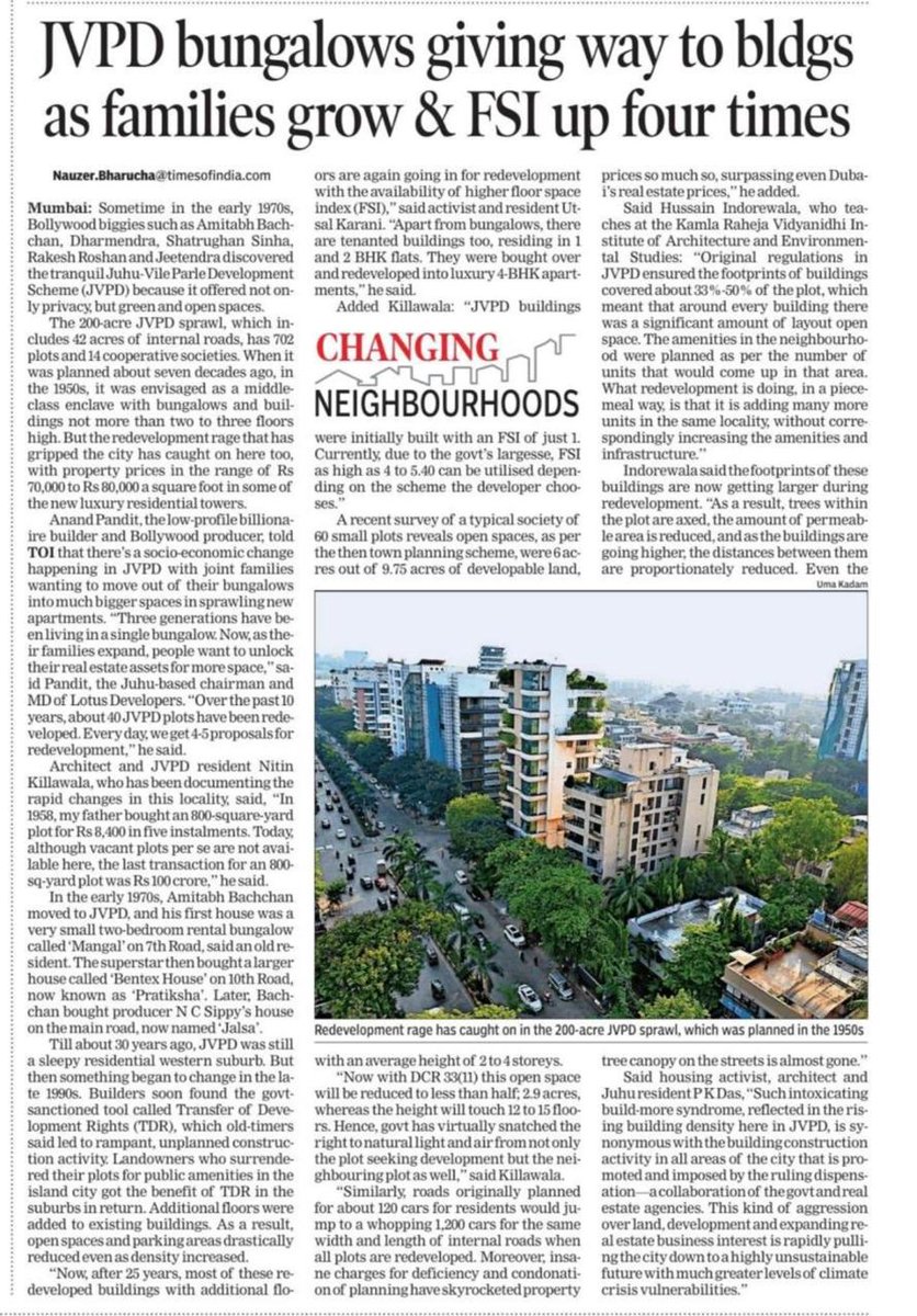 jskeshriya's tweet image. Sir #devendrFadnavis one More #redevlopment #scam , #FSI upto 5.6.... #Open spaces are being reduced to less than half, Govt. has virtually snatched the right to natural light &amp;amp; air from not only the plot seeking development but the neighbouring plot as well.

Kya hoga #Mumbai ka…