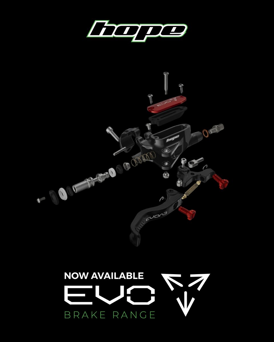 The new Hope EVO Brakes are here.

Stronger bite. Stiffer feel. Refined control.

Built for every type of Aussie trail.

Available now via BikeSportz and Hope dealers.