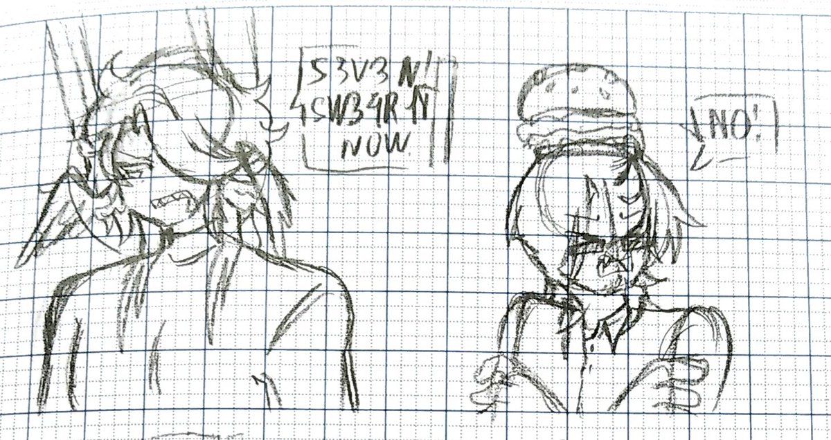 YanTheMask1's tweet photo. Just some random sketch on tradi bc I'm busy with my commission lol
#1x7n7 #PoisonBurger #1x1x1x1 #007n7 #forsaken #TheSpectre #entityburger https://t.co/j4IwKauefv