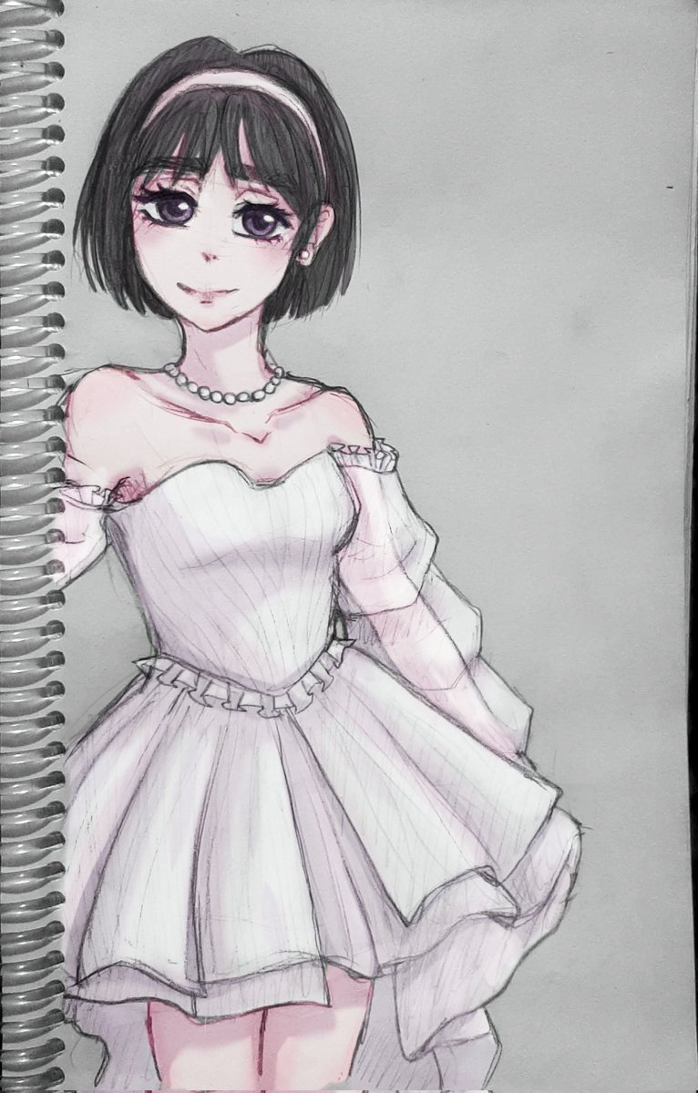 _moochiis's tweet photo. Bocetito pintado no muy fiel al vestido(? pero con mucho cariño. Sua me salió del alma a penas agarré el lápiz ♡
#alnst #sua https://t.co/gXWtujmDq9