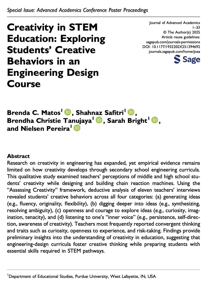 Journal of Advanced Academics tweet media