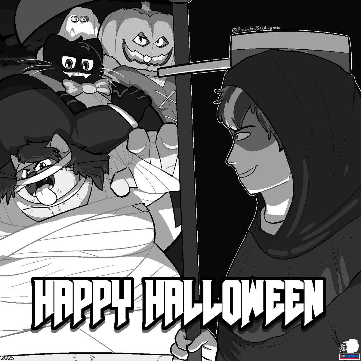 RobloxFan75000's tweet image. Doodletober Day 31 - Happy [MONTH LATE] Halloween

It&apos;s been a month since then, unfortunately, but I still managed to upload this before December. So yeah, I&apos;ll continue posting a few more doodles asap.

Sorry, it was extremely late.