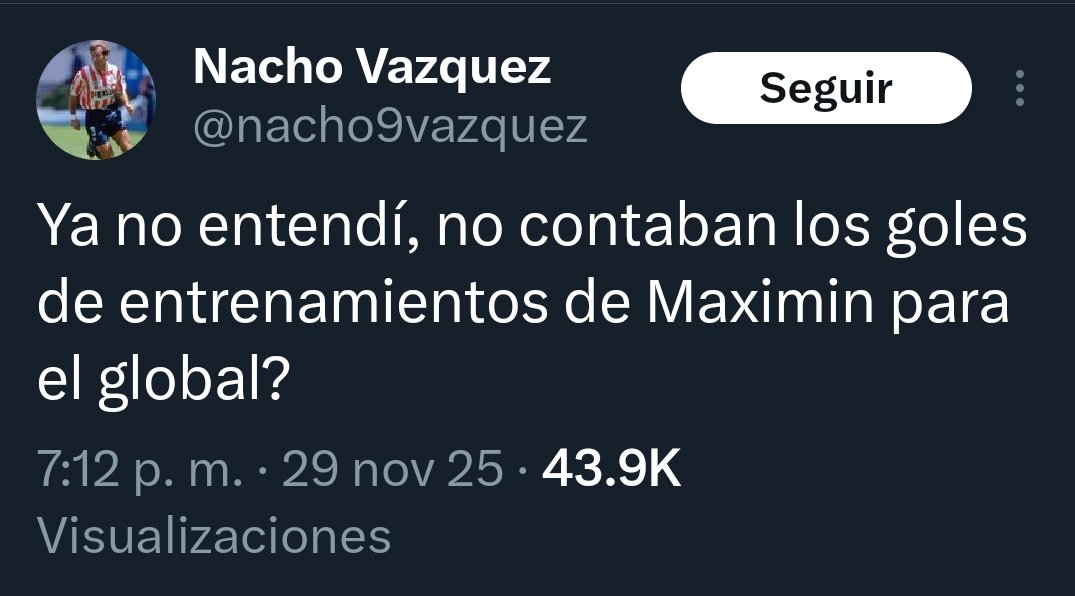 Oye <a href="/nacho9vazquez/">Nacho Vazquez</a>, Ya no entendí, no contaban los goles en Inglaterra del Chicharito para el global? 🤔