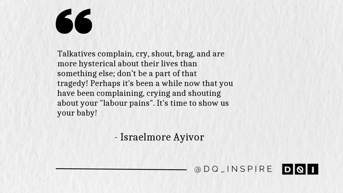 This. #IsraelmoreAyivor #dq_inspire