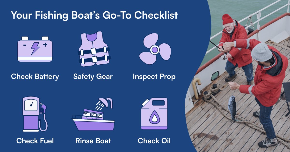 ahoy_insurance's tweet image. 🎣 Every great catch starts with a well-maintained boat!
Keep your fishing boat in top shape with our simple maintenance checklist — so you can focus on landing the big one. 🐟⚓

 👉 ahoy.insure/guide/guide-to…

#AhoyInsurance #FishingLife #BoatMaintenance #BoatingTips