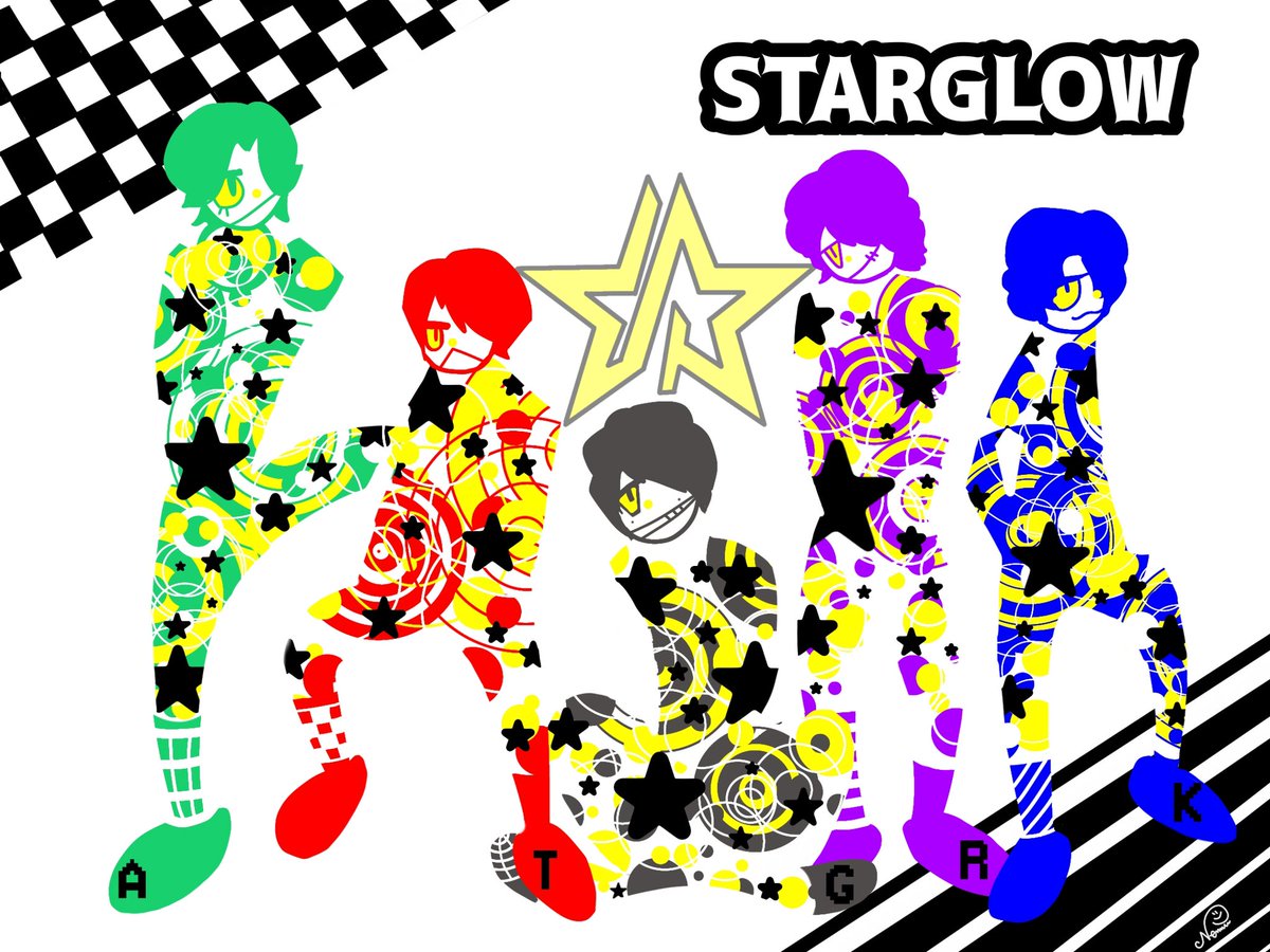 nemuipanda_zzz's tweet image. ᴘᴏᴘ! ᴘᴏᴘ!! ᴘᴏᴘ!!! 💫🫟🎨
(2人描いたら他3人も描きたくなるよね)
(これをSGのFAとしていいのか)

#STARGLOW
#STARGLOWファンアート