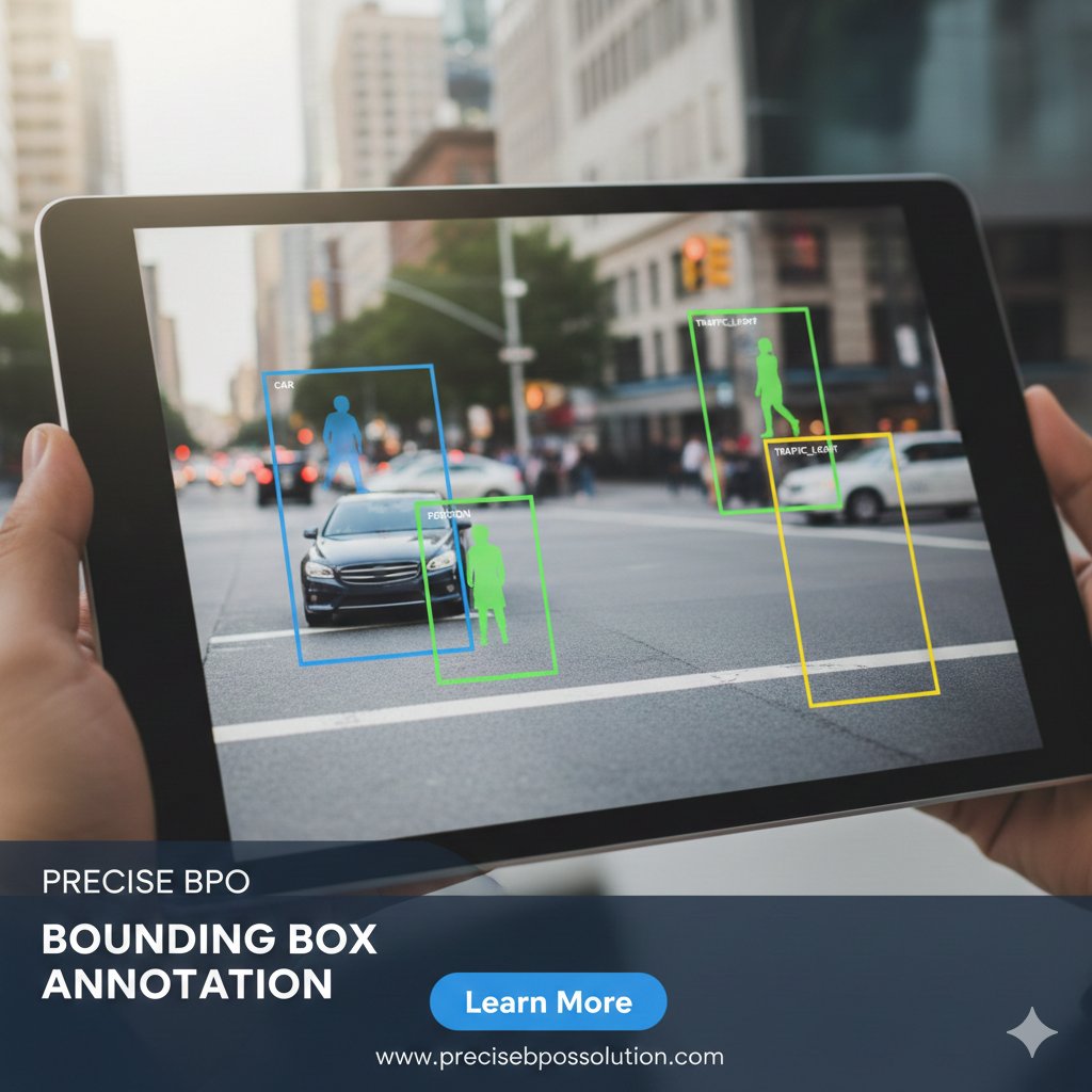 PreciseBPO's tweet photo. Power your computer vision models with Precise BPO accurate bounding box annotation services.
Scalable teams, strict QA, ISO-aligned security & industry-grade precision for every dataset
#BoundingBoxAnnotation #AIData #DataAnnotation #MachineLearning #ComputerVision #PreciseBPO https://t.co/hjwIB5NCCM