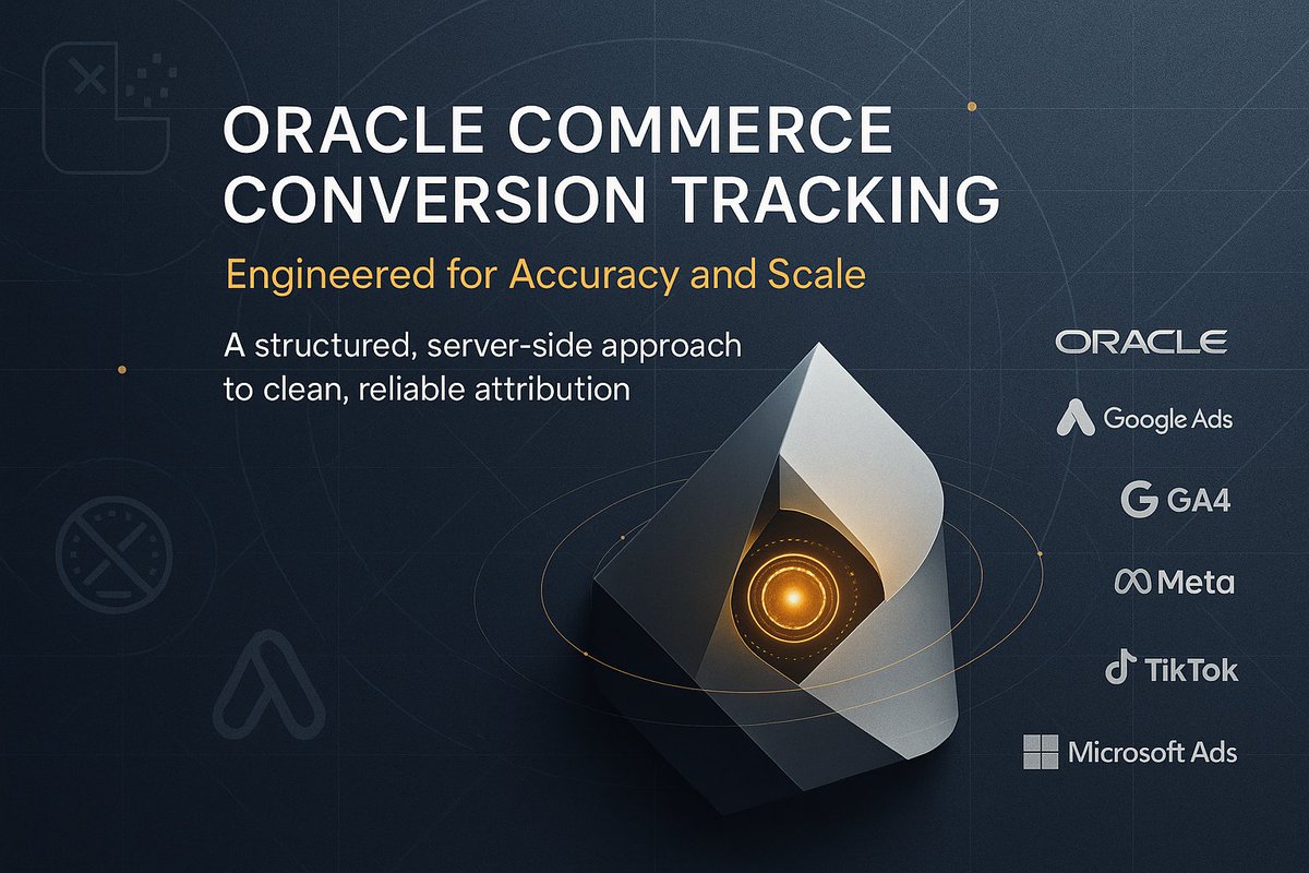 ArifulIslamCSE's tweet image. Most Oracle Commerce brands lose performance to weak signals, not weak ads. Clean tracking unlocks predictable scale.
#ServerSideTracking #GA4 #OracleCommerce #ConversionTracking #AdTech #TrackingConsulting