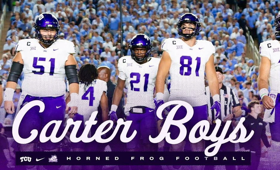 BradenBach2026's tweet photo. Shout out to @TCUFootball and @chasecurtis_09 - BIG finish for the seniors over Cinci. HUMBLED to realize, the next game at the Carter, I'll be dressed out!🤯🐸#FROGS #READY2WORK @Big12Conference https://t.co/KwqKP111wz