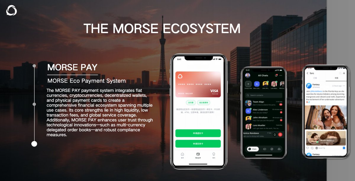 morse_chat's tweet photo. ⚡ MORSE isn’t following the future — it’s building it.
In a digital world filled with tracking and hidden algorithms, MORSE gives you encrypted messaging, global crypto payments, and a Web3 identity that you truly own
Take back your privacy. Step into the MORSE ecosystem today https://t.co/KV3AslPaeW