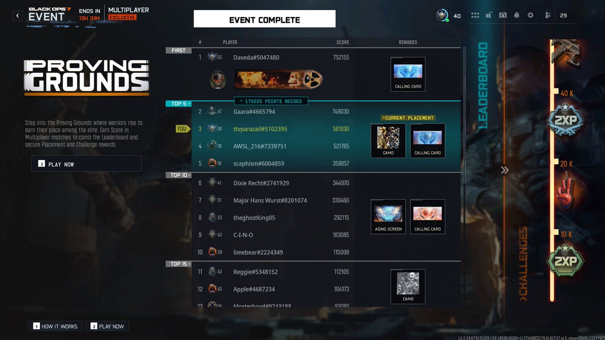 Alright, gg now we gotta just wait and see if I stay in top5 #BO7