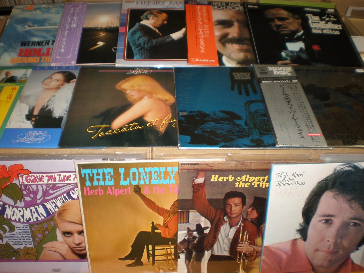 イージー・リスニング、ムード音楽の中古LPレコード13枚店頭に出しま