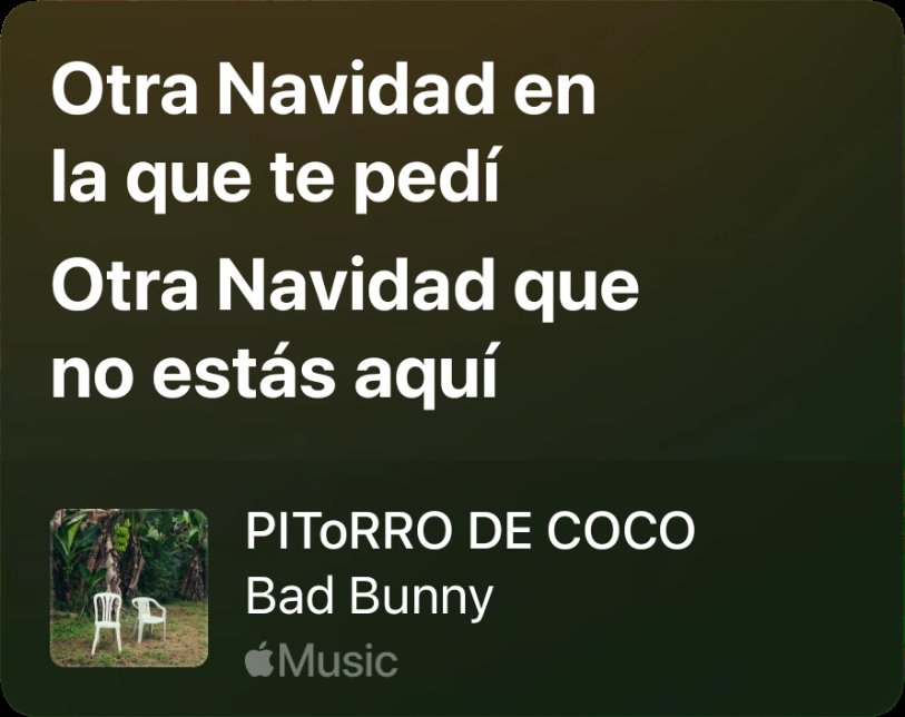 December arrived and it started playing: 😔