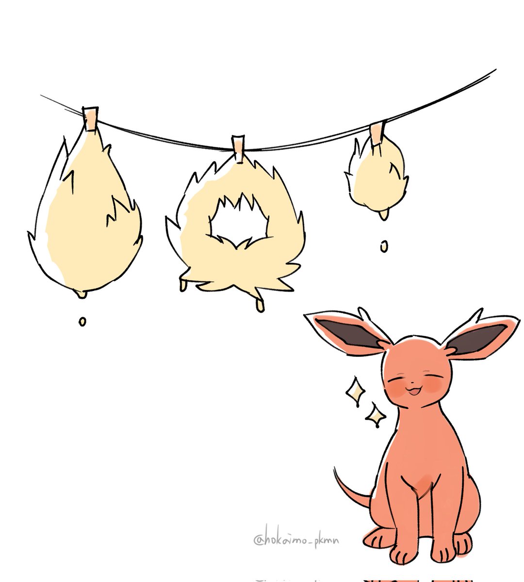 hokaimo_pkmn's tweet image. ふぅ……スッキリ……