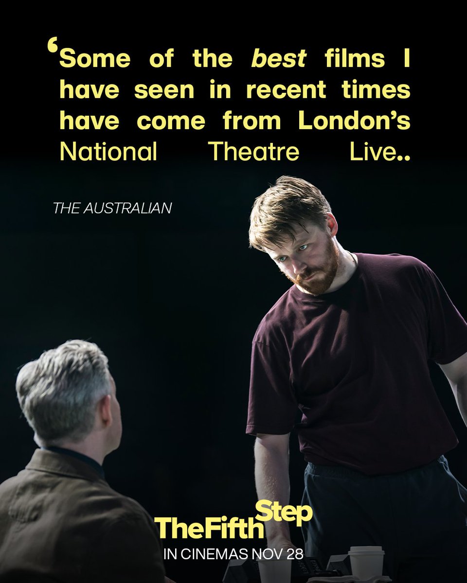 sharmillfilms's tweet image. THE FIFTH STEP encores have been added due to popular demand! Catch this hilarious two-hander in cinemas while you can 😆

#NTLive #Theatre #TheFifthStep #JackLowden #MartinFreeman
