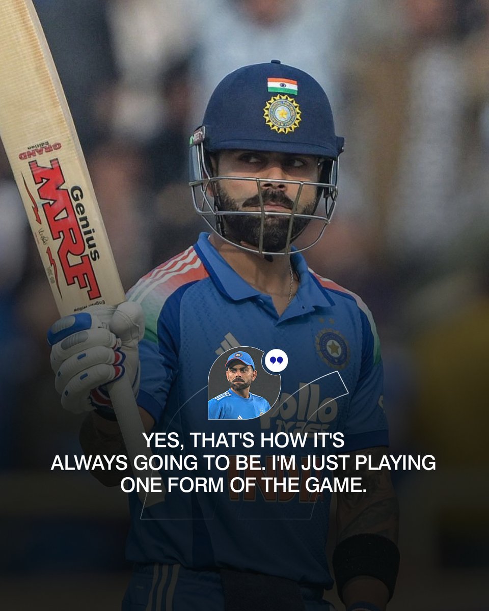 Virat Kohli dismisses all the rumours about him returning to Test cricket. 🏏

📸: BCCI/X

#oneturfnews #indvsa #teamindia #viratkohli #cricket