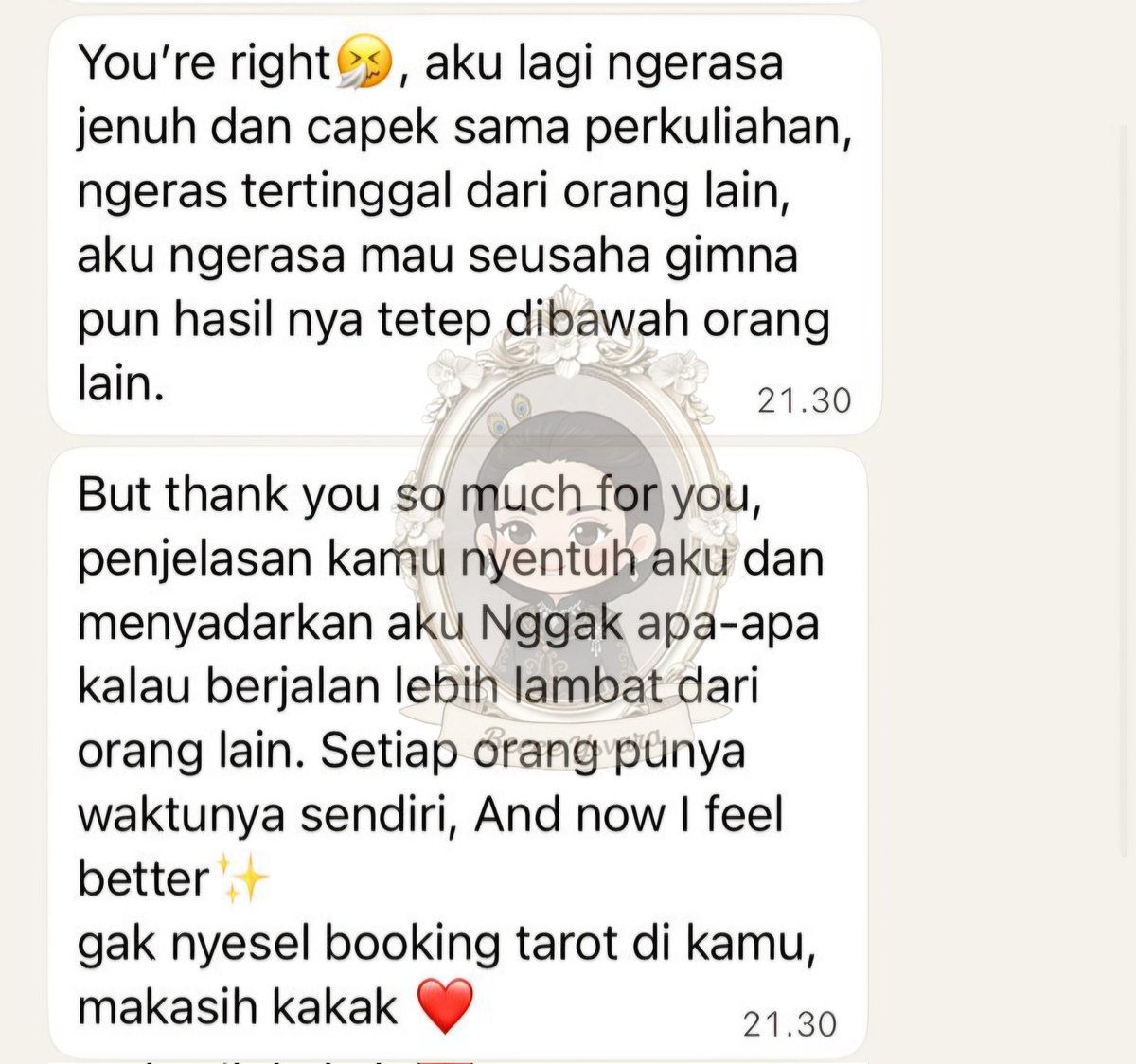 archestypes's tweet image. Selamat siangg.
Hey hey, cari tarot reader yang resonate? Udah pasti sama aku yuk.

—
Hasil pembacaan sudah pasti long detail oriented, no sugarcoat, no judgement.
Kaya curhat sama temen, jadi seru deh. &amp;lt;3
For fastrespons: tiny.cc/becce
#zonauang #jasatarot #bacatarot