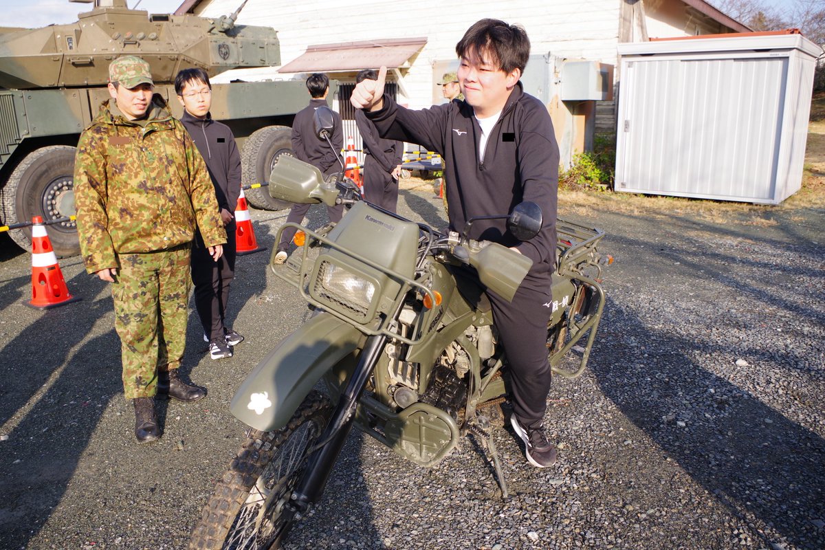 今津駐屯地にて、高校生達のインターンシップが行われました。約5時間
