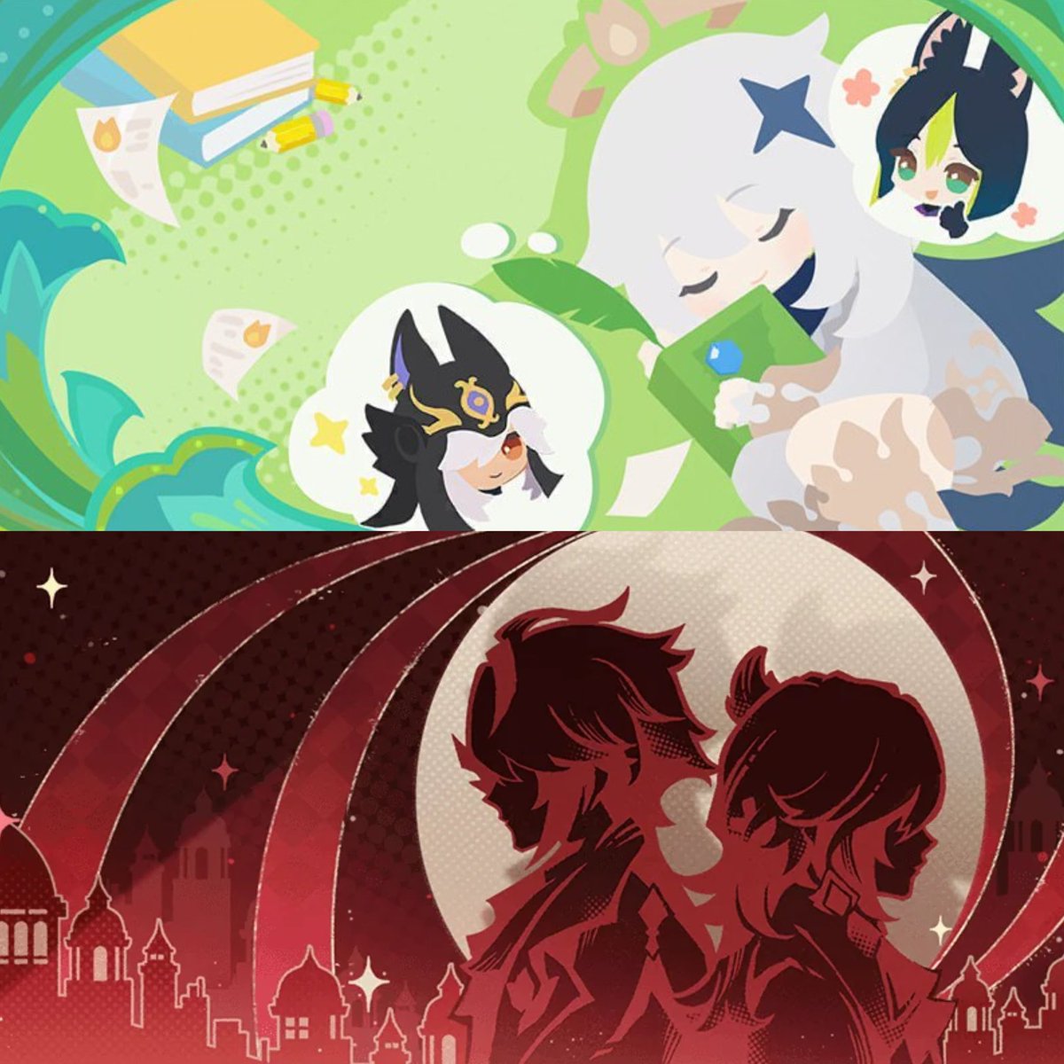 GenshinUniverse's tweet image. 4ggravate members in namecards 

#GenshinImpact #Genshinleaks