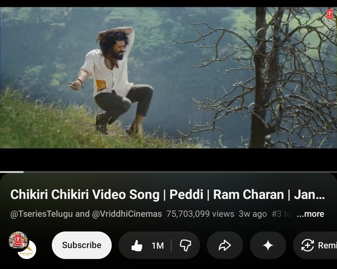 MrBoxOfficeRCT's tweet image. In the Past 12 hours, night time lo kuda 1M+ views perigayi 🥶 25th day it is 🙌

Chikiri Mania 💥 #Peddi @AlwaysRamCharan