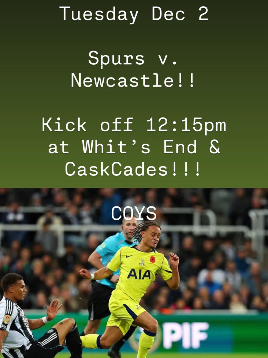 Back at it again….
See you at <a href="/thewhitsendbar/">TheWhitsEndBar</a> &amp; <a href="/CaskCades/">CaskCades</a> !!!

COYS!!!