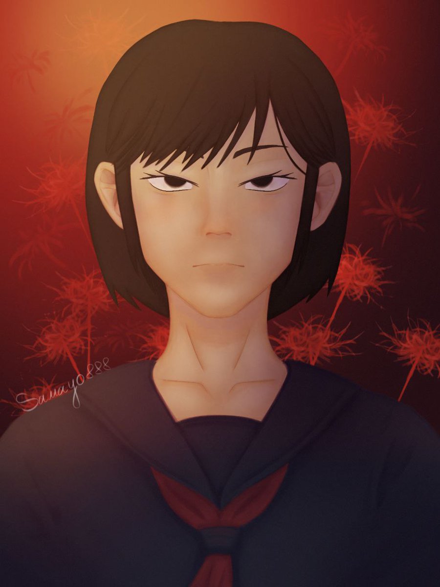 Samayo888's tweet photo. A fanart of Silent Hill F that I drew a month ago.

#silenthill #silenthillf #fanart https://t.co/b2FKQPzy79