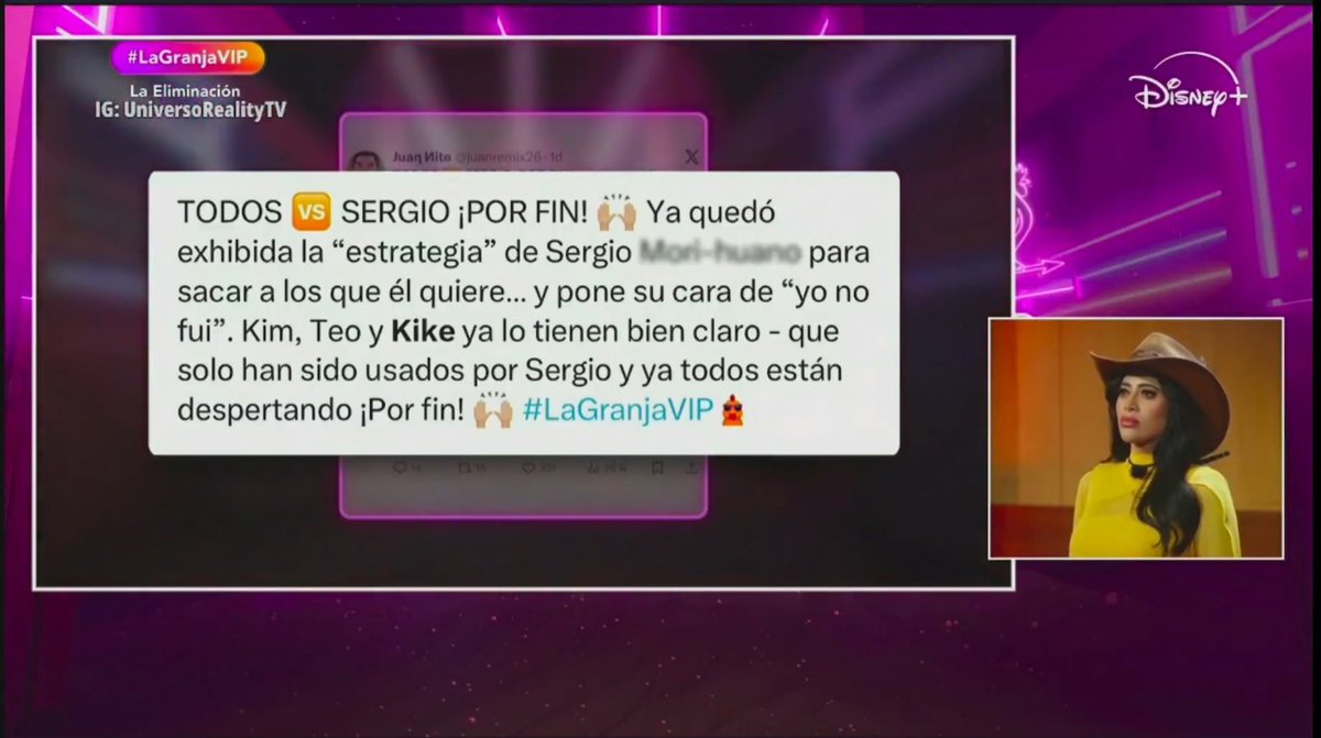 Como el “post viral” que le pusieron a Kim pero en realidad era para Kike porque Kike estaba en negritas jajajaj #lagranjavip