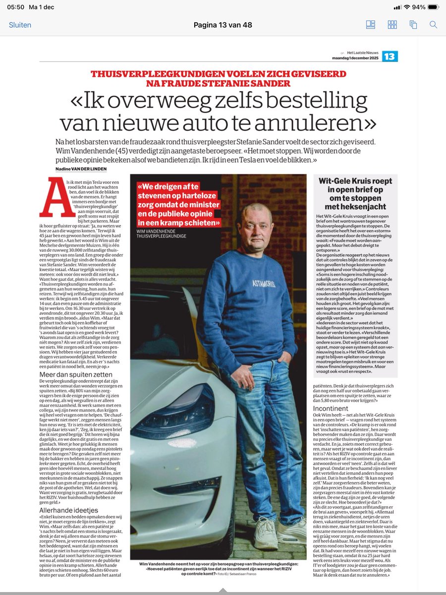 Zeer terechte bedenkingen, deze beroepsgroep verdient echt iets meer respect…