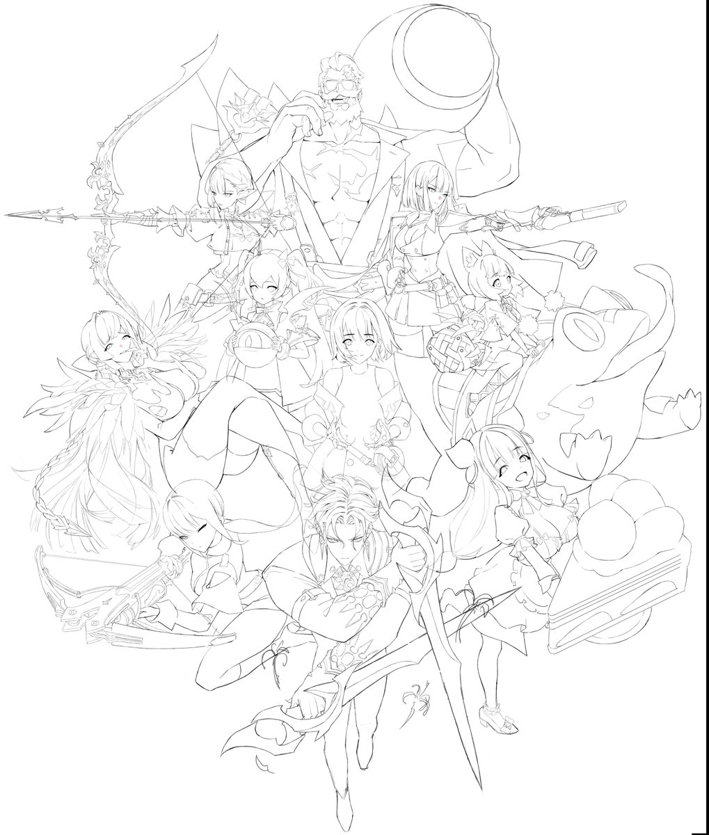 ✨별빛이 가리키는 길✨ 스타 세일러!

파이널 테스트 5일차가 밝았어요!
오늘도 모험가님들의 여정에 작은 즐거움을 더해드리고자
스타 세일러 갤러리 위크의 두 번째 일러스트를 준비했습니다!

지난번 공개된 첫 번째 일러스트와는 또 다른 느낌의 러프 아트예요.
AD 콕스님이 그려낸 새로운