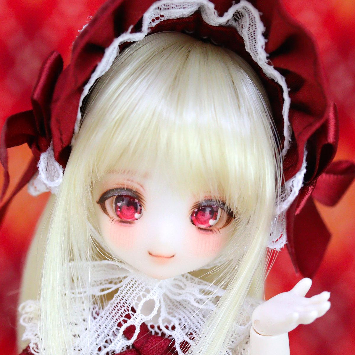 パールを載せてキラキラさせております✩.*˚ 良かったら見てみてくださ