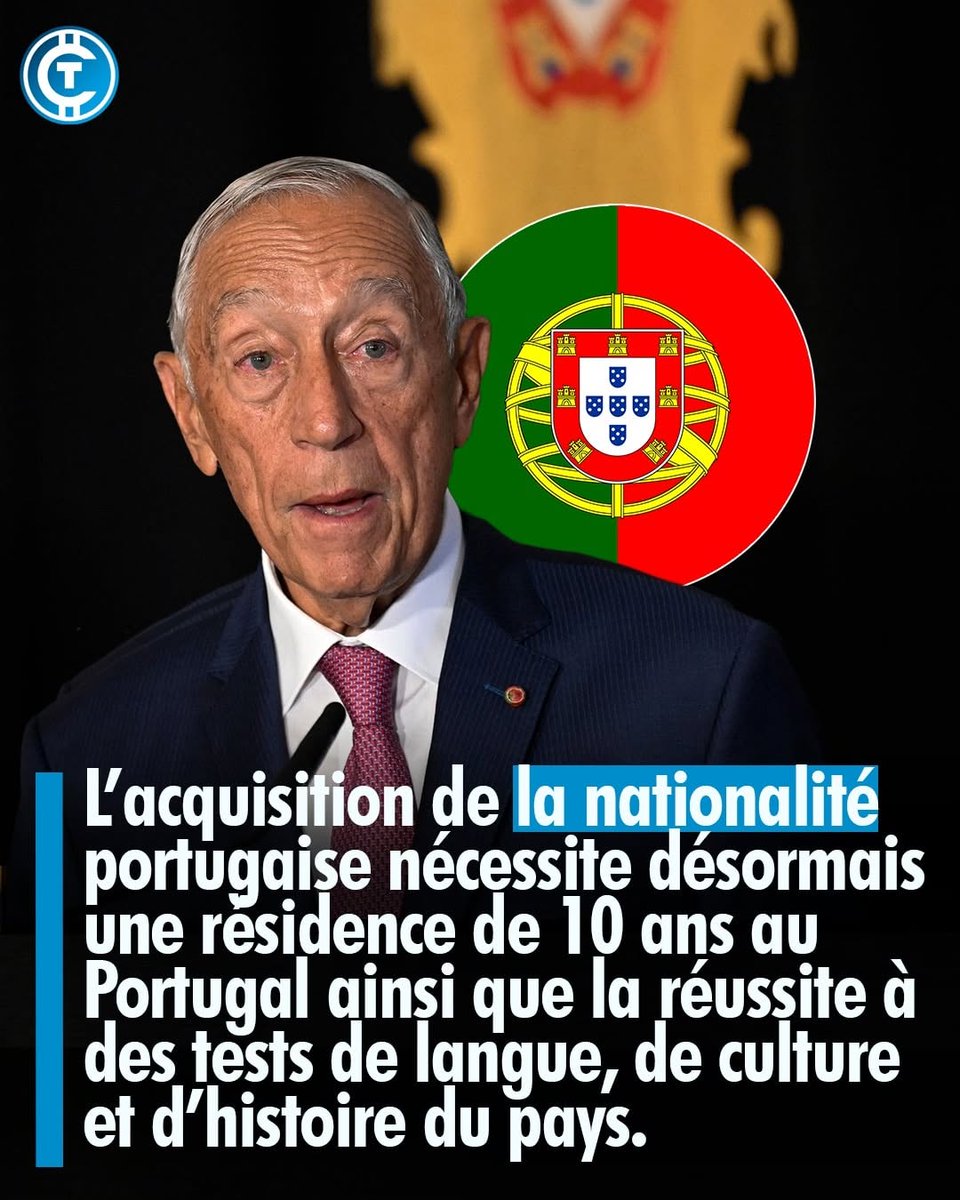 RadioRomaX's tweet image. 🔴 ALERTE INFO 💥 Le Portugal vient de passer la naturalisation à 10 ans de résidence + un examen d’histoire, culture et langue.
Pendant ce temps en France, on donne la nationalité en 0 seconde à des gens qui brûlent nos drapeaux et crient « mort aux Français ».
Cherchez…