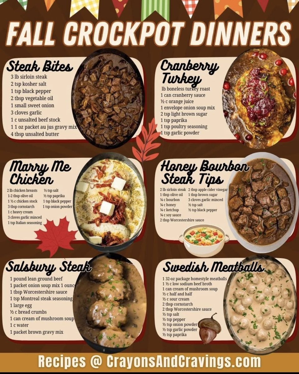 NicolesChoice1's tweet image. Winter CROCKPOT MEALS -Meal Planning
#Mealplanning #meals #crockpotmeals #crockpot #wintermeals