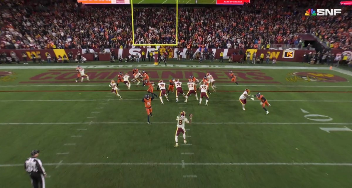 Heartbreaking ending for Washington as they had a man open on the final play for the win. 

The throw was ultimately batted down. 