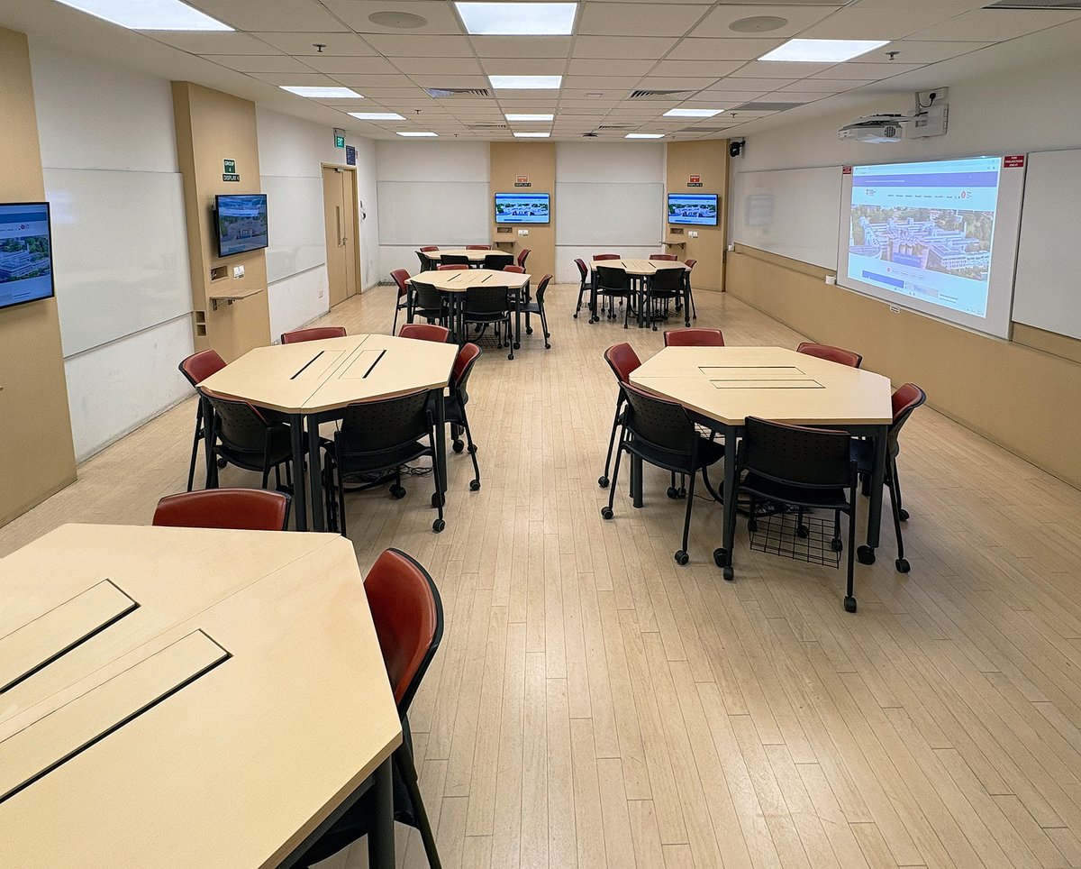Extron's tweet image. How AV technology transforms traditional classrooms into hubs for interactive, hybrid learning:

Nanyang Technological University (NTU) in Singapore upgraded 70 Tutorial Rooms and two Collaboration Rooms with Extron AV switching, audio, control, and enterprise management…