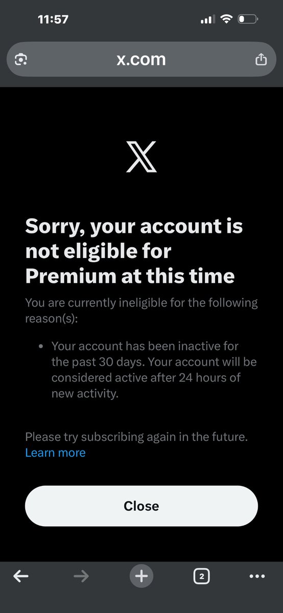 So, this is a thing, yet they’re still advertising to me trying to get me to upgrade, and then they don’t let me. 😂