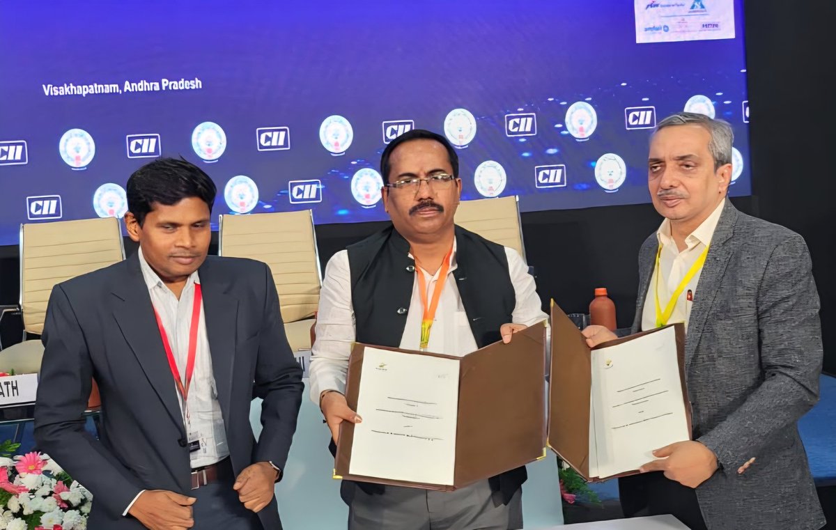 A proud milestone!
We signed an MOU with APSSDC at the CII Partnership Summit 2025 in Visakhapatnam.
Looking forward to creating meaningful impact together. 🤝✨